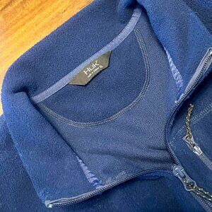 Huk Men's Blue Channel Outdoor Quarter-Zip Fleece Pullover Size XL